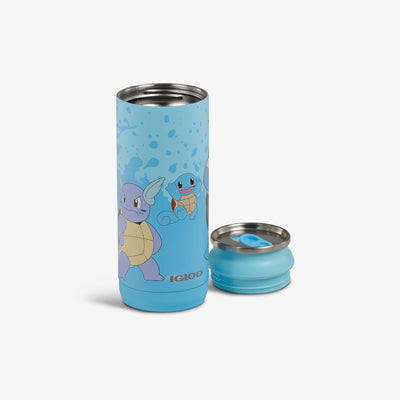 Open View | Pokémon 16 Oz Can::Squirtle::Removable, leakproof lid