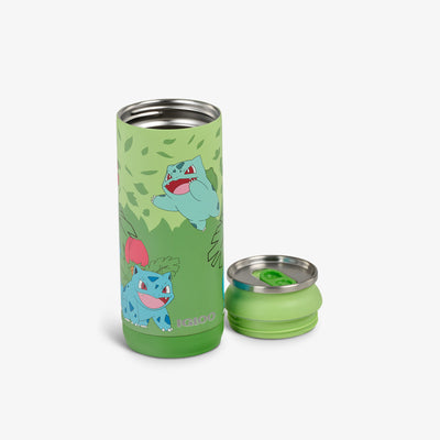 Open View | Pokémon 16 Oz Can::Bulbasaur::Removable, leakproof lid
