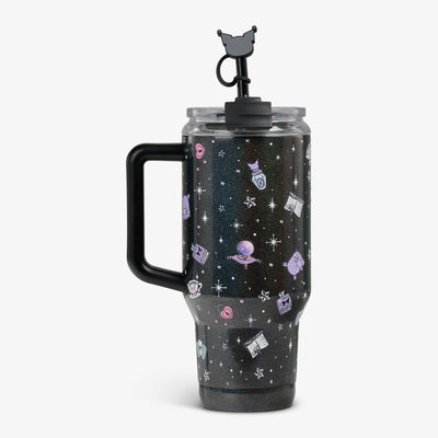Back View | Kuromi™ 32 Oz Travel Mug::::Side handle