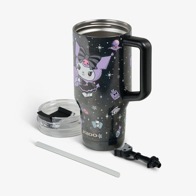 Parts View | Kuromi™ 32 Oz Travel Mug::::Double-wall, vacuum-insulated