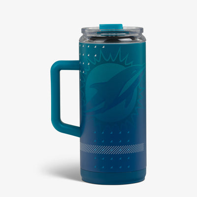 Back View | NFL 1L Beer Mug::Dolphins::Side handle