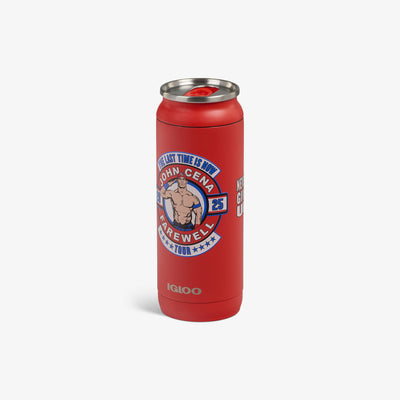 Angle View | WWE John Cena Farewell Tour 16 Oz Can::::Durable stainless steel