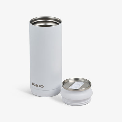 Open View | 16 Oz Can::White::Removable, leakproof lid