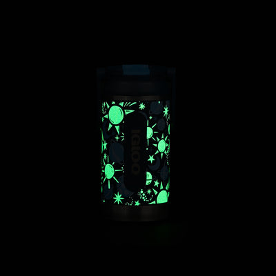 Glow View | Kids Lunch Glow 12 Oz Sipper Bottle::Cosmic Glow::Glows in the dark!