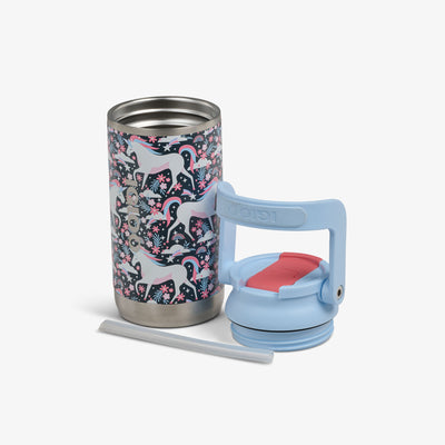 Open View | Kids Lunch 12 Oz Sipper Bottle::Unicorns::Double-wall, vacuum-insulated