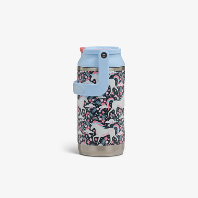 Profile View | Kids Lunch 12 Oz Sipper Bottle::Unicorns::