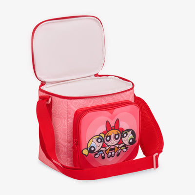 Open View | The Powerpuff Girls Square Lunch Bag::::Spacious main compartment