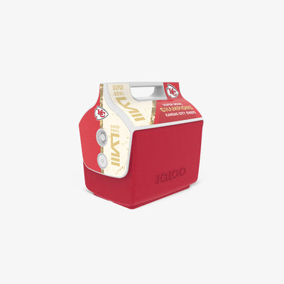 Angle View | Super Bowl LVIII Champions Kansas City Chiefs Little Playmate 7 Qt Cooler::::Holds up to 9 cans 