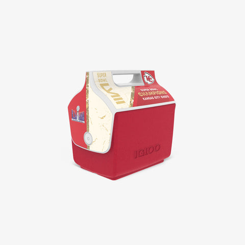 Angle View | Super Bowl LVIII Champions Kansas City Chiefs Little Playmate 7 Qt Cooler::::THERMECOOL™ insulation 