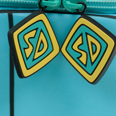 Zipper View | Scooby Doo Mystery Machine™ Cooler Bag::::Scooby Doo dog tag zipper pulls