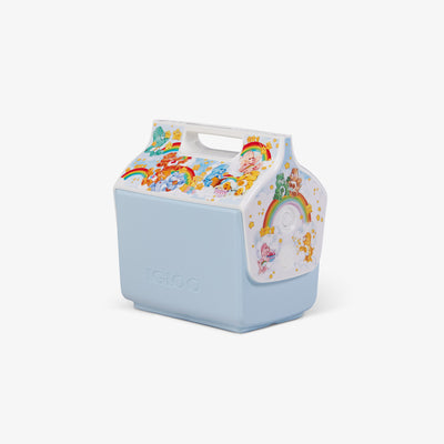 Angle View | The Care Bears™ Clouds Little Playmate 7 Qt Cooler::::Original side-push button