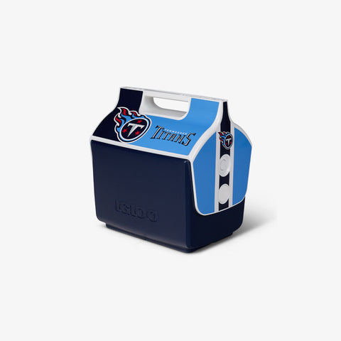 Angle View | Tennessee Titans Little Playmate 7 Qt Cooler::::Trademarked tent-top design