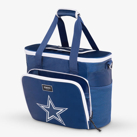 Angle View | Dallas Cowboys Tailgate Tote::::Storage pockets