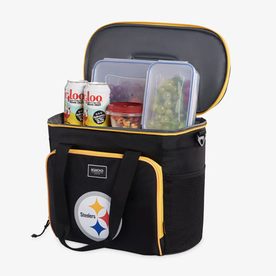 Open View | Pittsburgh Steelers Tailgate Tote::::MaxCold® insulation