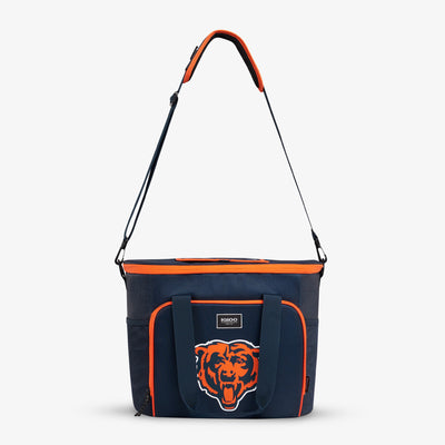 Strap View | Chicago Bears Tailgate Tote::::Adjustable, padded shoulder strap