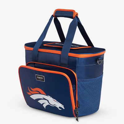 Angle View | Denver Broncos Tailgate Tote::::Storage pockets