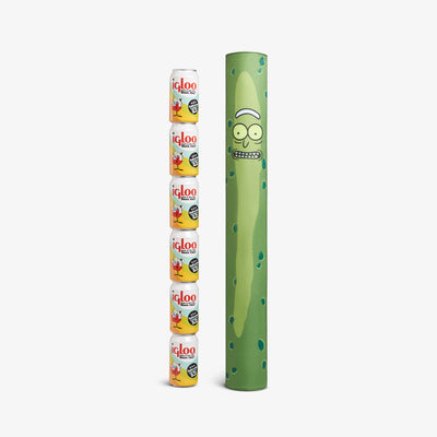 Size View | Rick and Morty Pickle Rick Sling::::Holds 6 stacked cans
