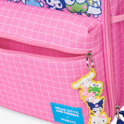 Details View | Hello Kitty® and Friends BFF Mini Convertible Backpack Cooler::::Character keychain zipper pull
