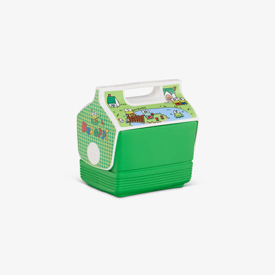 Angle View | Keroppi™ Donut Pond Playmate Mini 4 Qt Cooler::::Iconic tent-top design