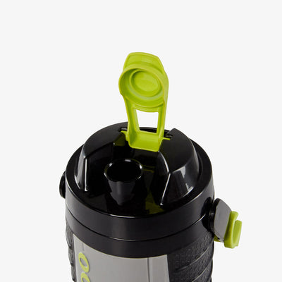 Spout View | PROformance 1 Quart Water Jug::Gray/Acid Green::Wide mouth opening 