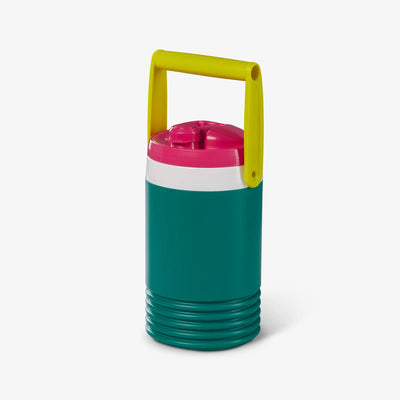 Angle View | Retro Half Gallon Jug::Jade::Rounded carry handle