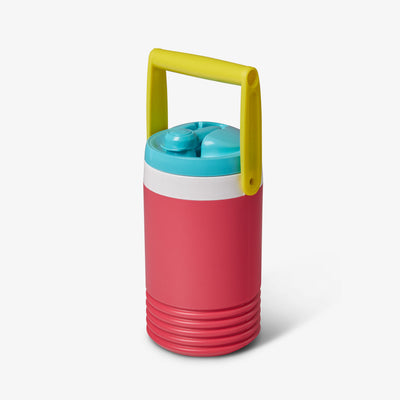 Handle View | Retro Half Gallon Jug::Watermelon::Rounded carry handle