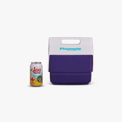 Size View | Retro Limited Edition Playmate Mini 4 Qt Cooler::Purple::Holds up to 6 cans
