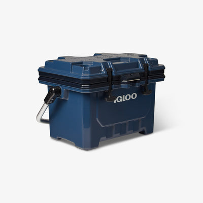 Angle View | IMX 24 Qt Cooler::Rugged Blue::