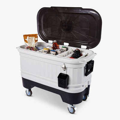 Open View | Party Bar 125 Qt Cooler::Gray::Ultratherm® insulation