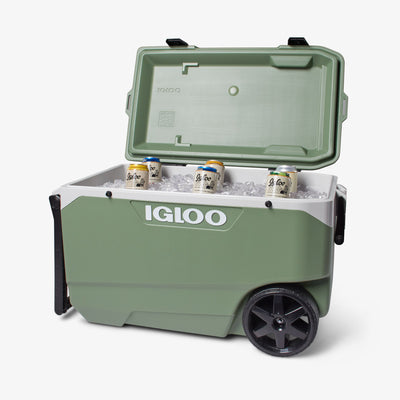 Open View | ECOCOOL Latitude 90 Qt Roller Cooler::::