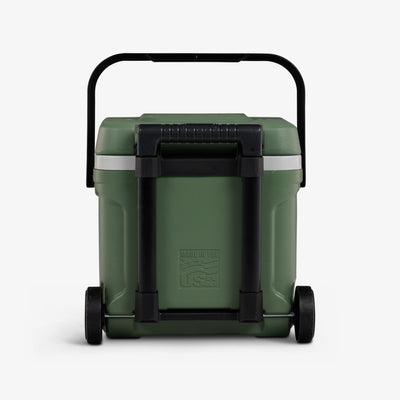 Back View | ECOCOOL® Latitude 16 Qt Cooler::::Durable, smooth-ride wheels 