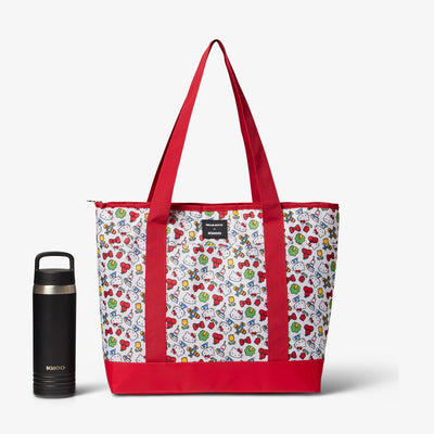 Size View | Hello Kitty Dual Compartment Tote Cooler Bag::::Shoulder straps