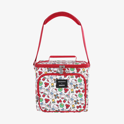 Handle View | Hello Kitty Square Lunch Cooler Bag::::Shoulder strap with pad