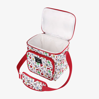Open View | Hello Kitty Square Lunch Cooler Bag::::Leak-resistant liner