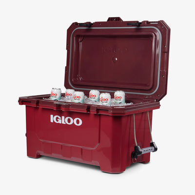 Open View | IMX 70 Qt Cooler::Bedrock Red::Up to 7 day ice retention