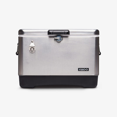 Large View | Legacy Stainless Steel 54 Qt Cooler::Stainless Steel::Durable steel exterior