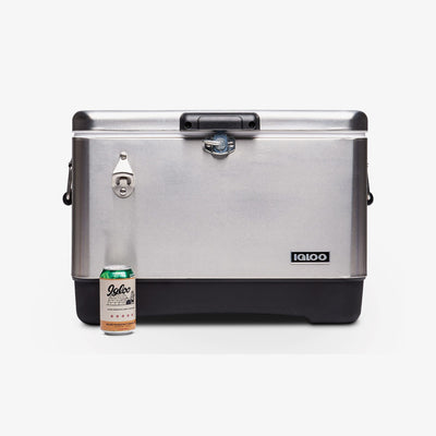 Size View | Legacy Stainless Steel 54 Qt Cooler::Old Stainless::Holds up to 85 cans