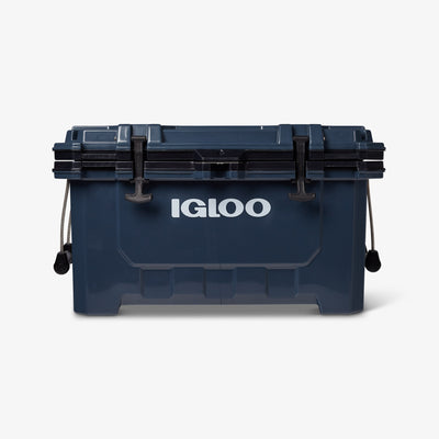 Front View | IMX 70 Qt Cooler::Rugged Blue::5 Year Warranty