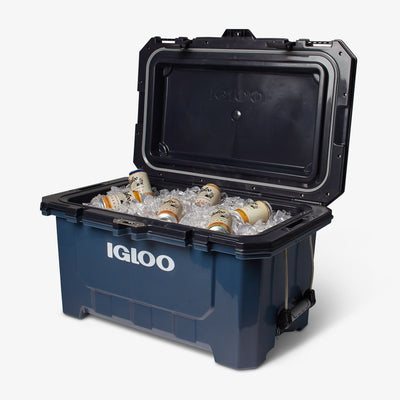 Open View | IMX 70 Qt Cooler::Rugged Blue::Up to 7 day ice retention