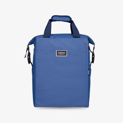 Front View | South Coast Snapdown 24-Can Backpack::Blue Frost::Water-repellent exterior