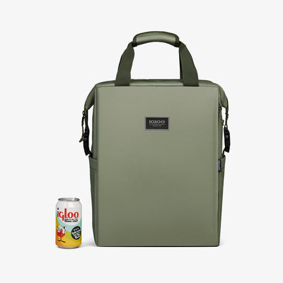 Size View | South Coast Snapdown 24-Can Backpack::Oil Green::Holds up to 24 (loose) cans