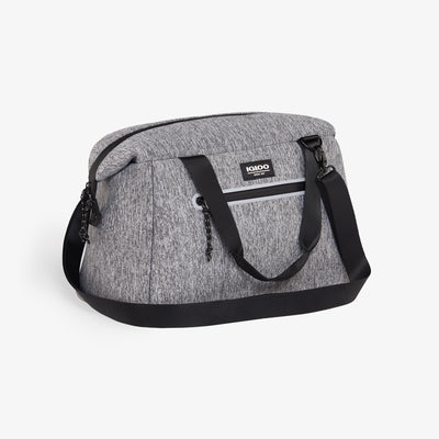 Angle View | Moxie Medium Duffel 20-Can Cooler Bag::::Exterior zipper pocket