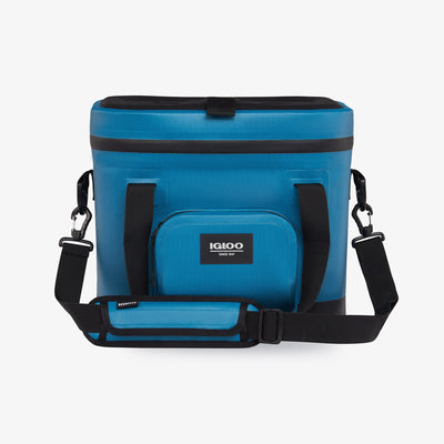 Front View | Trailmate 18-Can Tote::Modern Blue::Crushproof top & bottom
