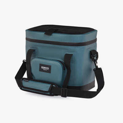 Angle View | Trailmate 18-Can Tote::Spruce::Welded, weather-resistant exterior
