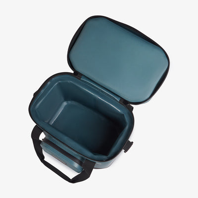 Top View | Trailmate 18-Can Tote::Spruce::Smooth-glide, water-resistant zippers 
