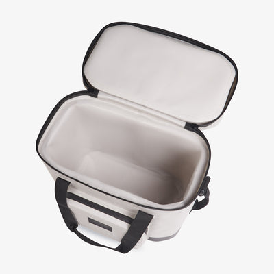 Top View | Trailmate 30-Can Tote::Bone::Smooth-glide, water-resistant zippers 