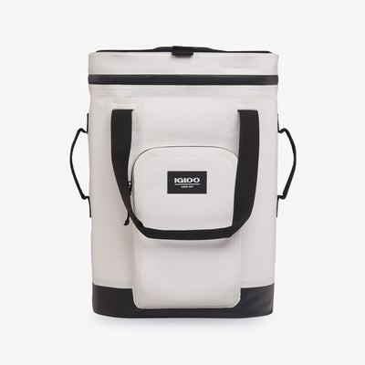 Front View | Trailmate 24-Can Backpack::Bone::Crushproof top & bottom