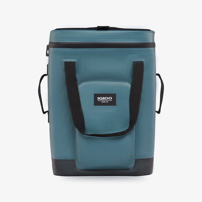 Front View | Trailmate 24-Can Backpack::Spruce::Crushproof top & bottom 