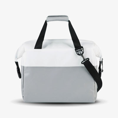 Back View | Seadrift Snapdown 36-Can Bag::White/Gray