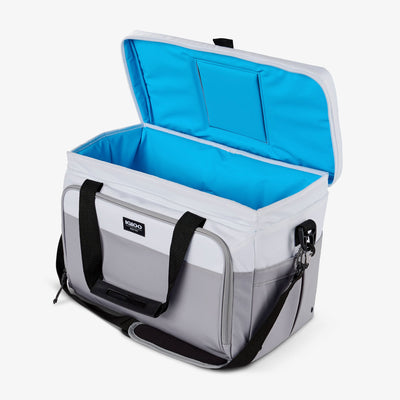 Open View | Seadrift Coast Cooler 36-Can Bag::White/Gray::MaxCold® insulation